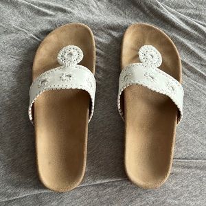 Jacks Comfort Sandal in White